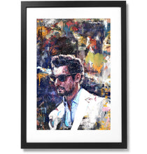 Load image into Gallery viewer, Framed Sartorial Painting No.325 David Gandy Print, 16&quot; X 24&quot;