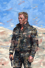 Load image into Gallery viewer, Framed Sartorial Painting 007 James Bond Collection No.03, 16&quot; X 24&quot;
