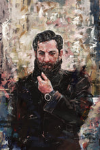Load image into Gallery viewer, Framed Sartorial Painting No.152 Matthew Zorpas Print, 16&quot; X 24&quot;