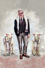 Load image into Gallery viewer, Framed Sartorial Painting No.139 Mr.David, 16&quot; X 24&quot;