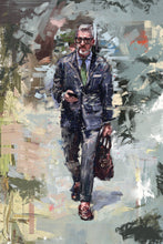 Load image into Gallery viewer, Framed Sartorial Painting No.85 Mr.David Print, 16&quot; X 24&quot;