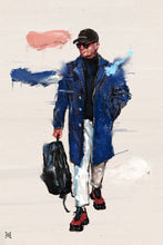 Load image into Gallery viewer, Framed Sartorial Painting No.166 Antonio Metodo Print, 16&quot; X 24&quot;