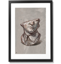 Load image into Gallery viewer, Framed Fragmentary Colossal Head of a Youth Print, 16&quot; X 24&quot;