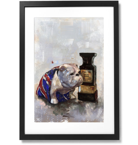 Framed Jack the Bulldog Print, 16