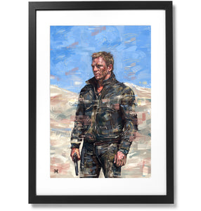 Framed Sartorial Painting 007 James Bond Collection No.03, 16" X 24"