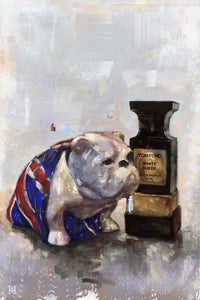 Framed Jack the Bulldog Print, 16" X 24"