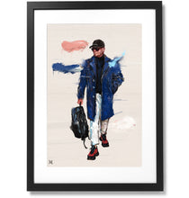 Load image into Gallery viewer, Framed Sartorial Painting No.166 Antonio Metodo Print, 16&quot; X 24&quot;