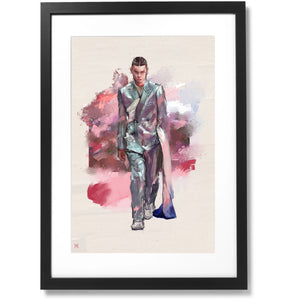 Framed Dior homme 2020 Print, 16" X 24"