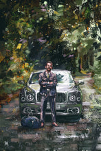 Load image into Gallery viewer, Framed Sartorial Painting No.126 Matthew Zorpas Print, 16&quot; X 24&quot;